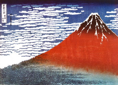 Hokusai - Red Fuji
