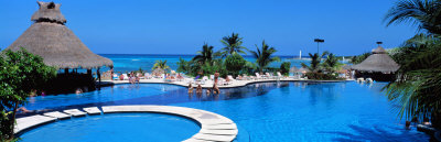 Resort Pool, Cancun, Mexico