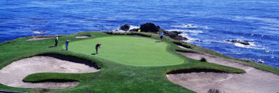 Golfers Pebble Beach, California, USA