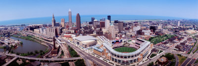 Aerial View of Jacobs Field, Cleveland, Ohio, USA