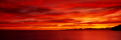 Sunrise, Water, Mulege, Baja, California, Mexico, United States