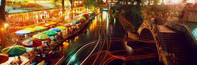 Night, Evening, Nightlife, Riverwalk, San Antonio, Texas, USA