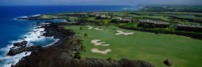Aerial Francis H. Li Brown Golf Course, Hawaii, USA Poster