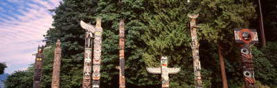 Totems, Stanley Park, Vancouver, Canada