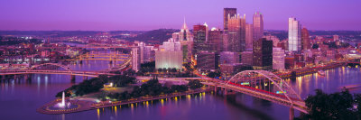 Dusk, Pittsburgh, Pennsylvania, USA Posters