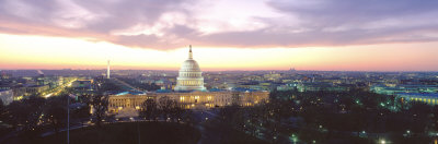 Twilight, Capitol Building, Washington DC, District of Columbia, USA