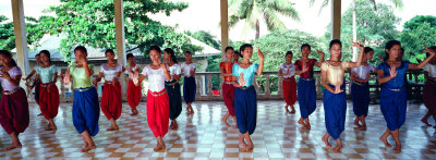 Teenage Girls at Dance Class, Phnom Penh, Cambodia