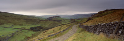 A Path on a Landscape, Ribblesdale, Yorkshire Dales, Yorkshire, England, United Kingdom