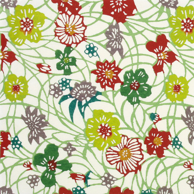 Spring Flowers Light Green