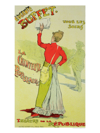 Reproduction of a Poster Advertising "Eugenie Buffet", at the Republic Theatre