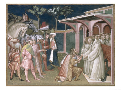 The Saint Prophesies to Totila King of the Goths, Detail from the Life of Saint Benedict