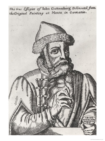 Portrait of Johannes Gutenberg