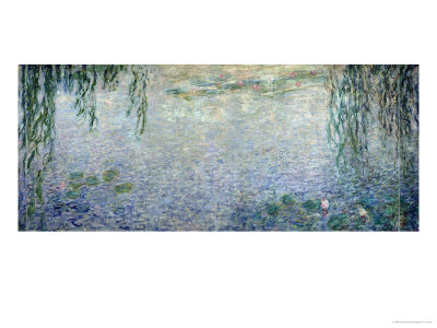 Waterlilies: Morning with Weeping Willows, Detail of the Central Section, 1915-26