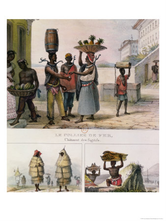The Iron Collar, Negroes Working in the Rain and Carrying Tiles