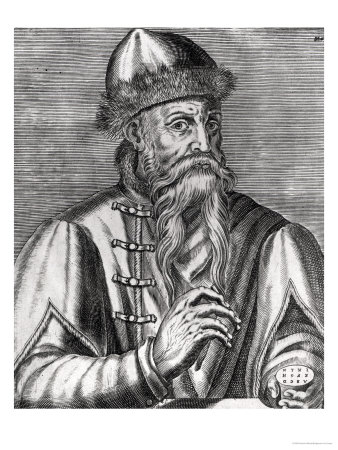Portrait of Johannes Gutenberg