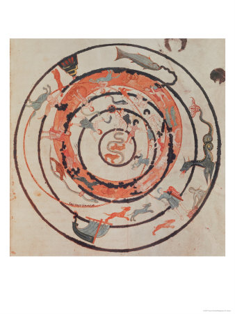 The Constellations, Illustration from "Les Phenomenes" by Aratos circa 1000