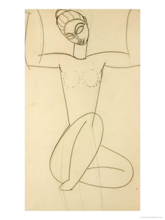 Seated Caryatid, circa 1911