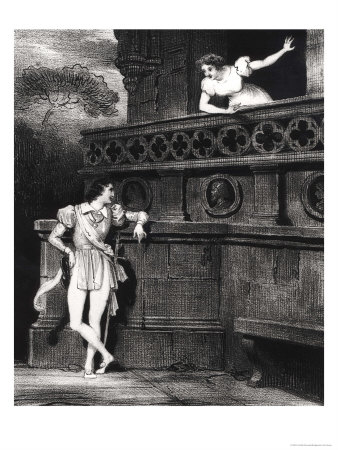 Scene from Act III of "Romeo and Juliet" by William Shakespeare