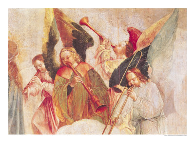Musical Angels, Detail from the Assumption of the Virgin