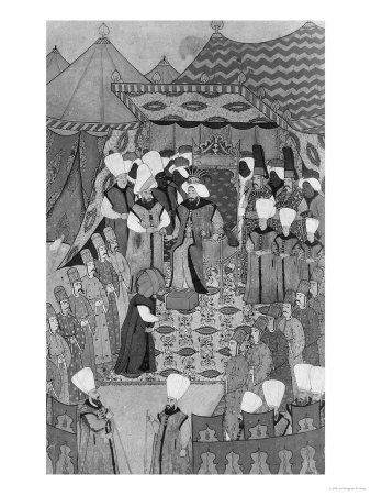 Sultan Ahmed III Distributing Money Before the Kiosk of Baghdad at Circumcision Ceremonies, 1720