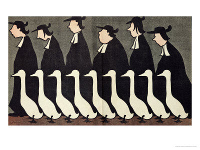 The Geese, Anti-Clerical Caricature from "L