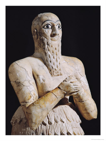 Detail of a Statue of Itur-Shamagen, King of Mari