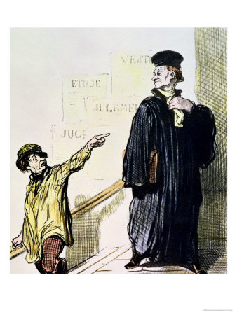 An Unsatisfied Client, from the Series "Les Gens de Justice", circa 1846