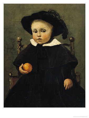 The Painter Adolphe Desbrochers as a Child, Holding an Orange, 1845