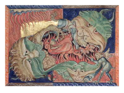 The Jaws of Hell Swallowing the Red Dragon, the Beast of the Sea and the Beast of the Earth