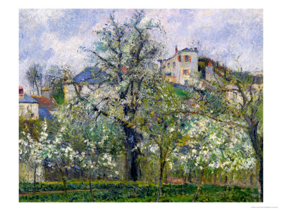 The Vegetable Garden with Trees in Blossom, Spring, Pontoise, 1877