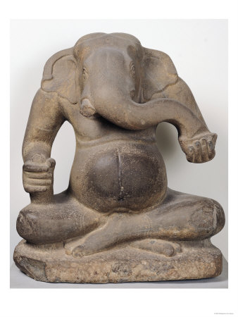 Ganesh, from Tuol Pheak Kin, Kandal Province, 7th-8th Century