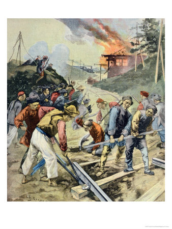 The Chinese Boxers, from "Le Petit Parisien", 17th June 1900
