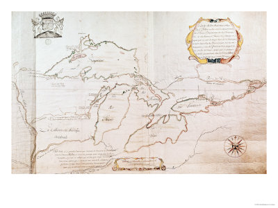 Map of the Great Lakes