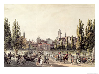 View of Leipzig from the Grimma Gate