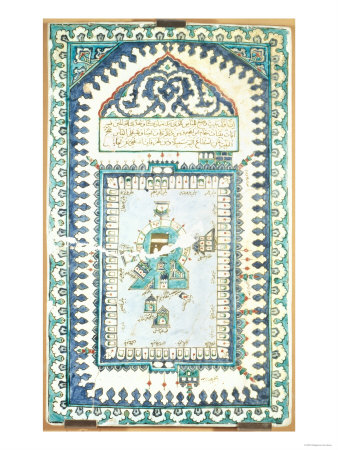 Iznik Tile with a Representation of Mecca