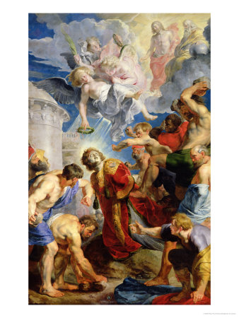 The Stoning of St. Stephen, from the Triptych of St. Stephen