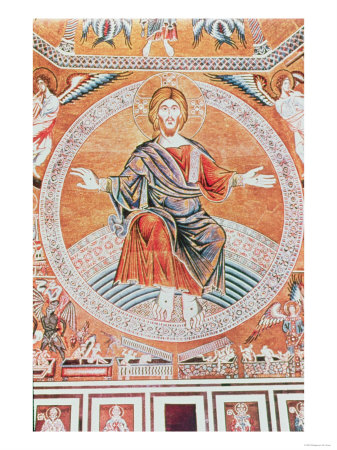 Reproduction of the Mosaic of the Last Judgement in the Baptistery, Florence