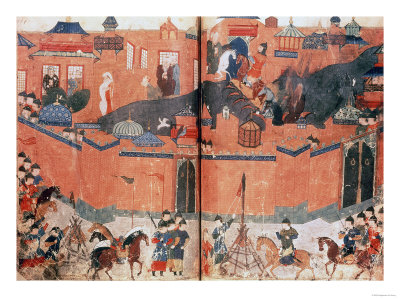Mongols Storming and Capturing Baghdad in 1288