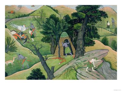 Rama and Lakshmana Wandering in Search of Sita, from the 