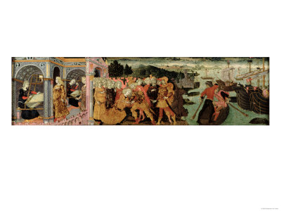 The Return of Ulysses, Cassone Panel, Sienese