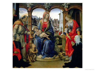 Nerli Altarpiece: Madonna and Child with the Young St. John the Baptist