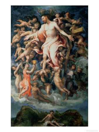 Angel Collecting Blood from the Wounds of Christ, 1543