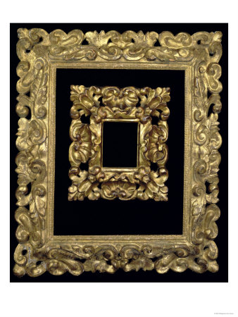 Two Carved and Gilded Frames Decorated with "S"-Scrolls and Acanthus Leaves