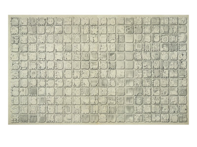 Large Plaque with Ideographic Writing from the Temple of Inscriptions