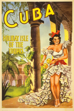 Cuba, Holiday Isle of the Tropics Poster