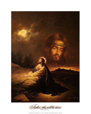 Praying at Gethsemane