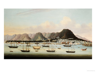 A View of Victoria, Hong Kong, with the Hulk H.M.S Princess Charlotte