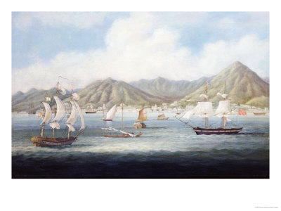 A View of Victoria, Hong Kong with British Ships and Other Vessels