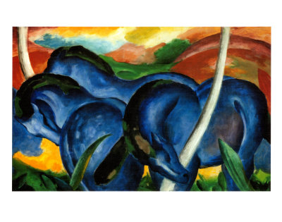 The Large Blue Horses, 1911