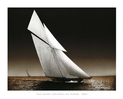 Buy The Yacht Columbia on Water, 1899 at AllPosters.com